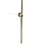 Shower head W/ hose, holder and outlet elbow 1 jet 1,50m, color: Gold surface: Glossy Hand showers