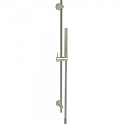 Shower slider rail 76cm material: Brass with hand shower & hose, color: Chrome surface: Brushed Shower slider rails