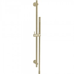Βέργα ντους 76cm από ορείχαλκο 1,5m, Brushed Champagne με τηλέφωνο & σπιράλ, χρώμα: Χρυσό επιφάνεια: Βουρτσισμένη Βέργες ντους