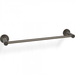 Towel 40cm Fixed material: Brass single, color: Black surface: Brushed Towel rails