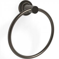 Towel ring closed material: Brass, color: Black surface: Brushed Towel rings