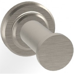 Hook Flat wall mounted material: Brass single Φ5x6,7cm, color: Chrome surface: Brushed Hooks