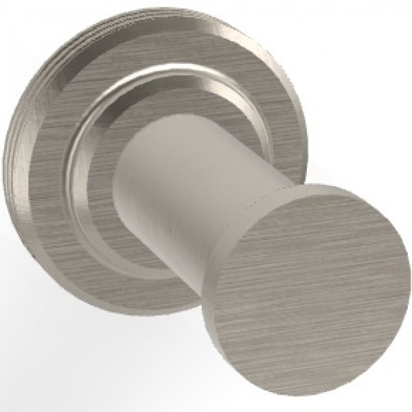 Hook Flat wall mounted material: Brass single Φ5x6,7cm, color: Chrome surface: Brushed Hooks Hook Flat wall mounted material: Brass single Φ5x6,7cm, color: Chrome surface: Brushed Hooks