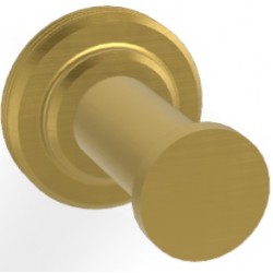 Hook Flat wall mounted material: Brass single, color: Gold surface: Brushed Hooks