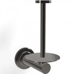Χαρτοθήκη κάθετη (όρθια) από ορείχαλκο Black chrome, χρώμα: Μαύρο επιφάνεια: Γυαλιστερή Χαρτοθήκες