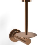Paper holder vertical material: Brass, color: Bronze surface: Glossy Toilet paper holders Paper holder vertical material: Brass, color: Bronze surface: Glossy Toilet paper holders