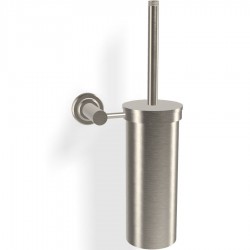 Brush (broom) material: Brass Wall-mounted, color: Chrome surface: Brushed Toilet brush holders