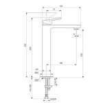 Wash basin tap Deck-mounted for free-standing washbasin material: Brass mixer Without waste, color: Gold surface: Brushed Deck-mounted