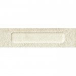Border (listello) 6x24 Italy 1st choice surface: Matt, hue: White Tile Liners (Listello)-Decore