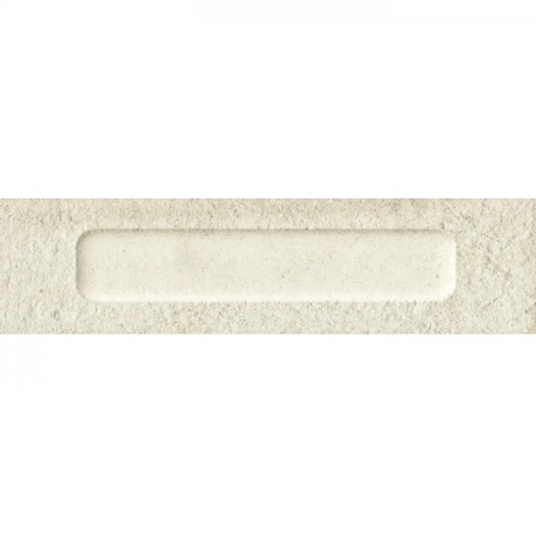 Border (listello) 6x24 Italy 1st choice surface: Matt, hue: White Tile Liners (Listello)-Decore