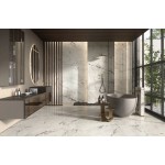 Floor tiles 119,6x119,6 Italy, style: marble 1st choice rettificato surface: Glossy, hue: White/Beige Plain tiles
