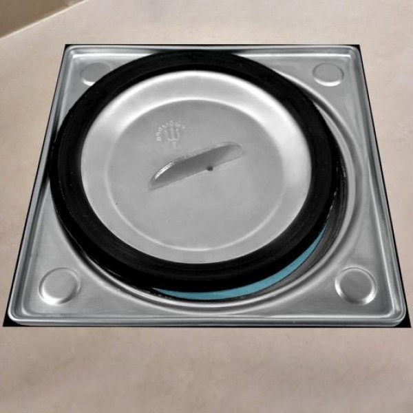 Σχάρα stainless steel από inox 12,5x12,5, χρώμα: Χρωμέ Σχάρες ντουζιέρας