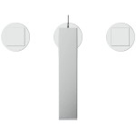 Wash basin tap Deck-mounted dual-level material: Brass S size With pop-up waste set, color: Chrome surface: Glossy Deck-mounted