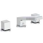 Wash basin tap Deck-mounted dual-level material: Brass S size With pop-up waste set, color: Chrome surface: Glossy Deck-mounted