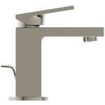 Wash basin tap Deck-mounted material: Brass mixer With pop-up waste set Μ size, color: Chrome surface: Brushed Deck-mounted Wash basin tap Deck-mounted material: Brass mixer With pop-up waste set Μ size, color: Chrome surface: Brushed Deck-mounted
