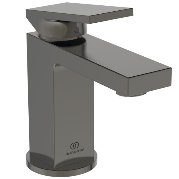 Wash basin tap Deck-mounted material: Brass mixer With pop-up waste set Μ size, color: Grey surface: Brushed Deck-mounted Wash basin tap Deck-mounted material: Brass mixer With pop-up waste set Μ size, color: Grey surface: Brushed Deck-mounted