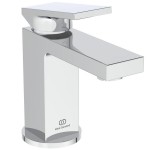 Wash basin tap Deck-mounted material: Brass mixer Without waste Μ size, color: Chrome surface: Glossy Deck-mounted