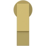 Wash basin tap Deck-mounted material: Brass mixer Without waste Μ size, color: Gold surface: Brushed Deck-mounted