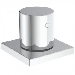 Diverter for concealed shower tap Wall-mounted - external part material: Brass 3 way, color: Chrome surface: Glossy Diverters - external part