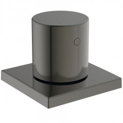 Diverter for concealed shower tap Wall-mounted - external part material: Brass 3 way, color: Grey surface: Brushed Diverters - external part
