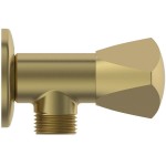 Διακόπτης G1/2”  Brushed Gold PVD από ορείχαλκο, χρώμα: Χρυσό επιφάνεια: Βουρτσισμένη Διακόπτες, Κάνουλες