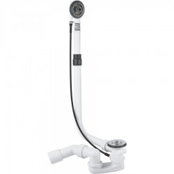 Βαλβίδα μπανιέρας pop-up με υπερχείλιση από ορείχαλκο επιφάνεια: Γυαλιστερή, χρώμα: Χρωμέ Βαλβίδες