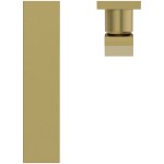 Wash basin tap Wall-mounted - external part 2 holes mixer Without waste, color: Gold material: Brass surface: Brushed Wall-mounted - external part