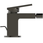 Μπαταρία μπιντέ Magnetic Grey από ορείχαλκο, χρώμα: Γκρι επιφάνεια: Βουρτσισμένη Επικαθήμενες Μπαταρία μπιντέ Magnetic Grey από ορείχαλκο, χρώμα: Γκρι επιφάνεια: Βουρτσισμένη Επικαθήμενες