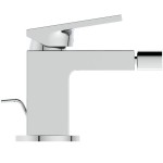 Bidet mixer material: Brass, color: Chrome surface: Glossy Deck-mounted