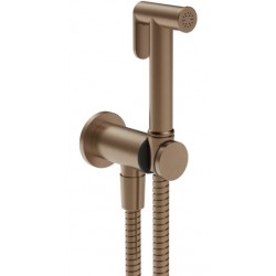 Bidet system Fixed temperature material: Brass, color: Bronze surface: Brushed Exposed bidet hand shower systems