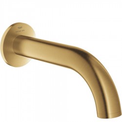 Εκροή (στόμιο) 17,1cm επίτοιχος τύπος από ορείχαλκο μπανιέρας, Brushed Cool Sunrise, χρώμα: Χρυσό επιφάνεια: Βουρτσισμένη Στόμια (ρουξούνια)