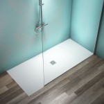 Shower tray Rectangular 200x90x3 material: Synthetic, color: White surface: Matt Rectangular