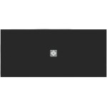 Shower tray Rectangular 200x90x3 material: Synthetic, color: Black surface: Matt Rectangular