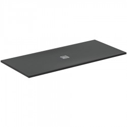 Shower tray Rectangular 200x90x3 material: Synthetic, color: Black surface: Matt Rectangular