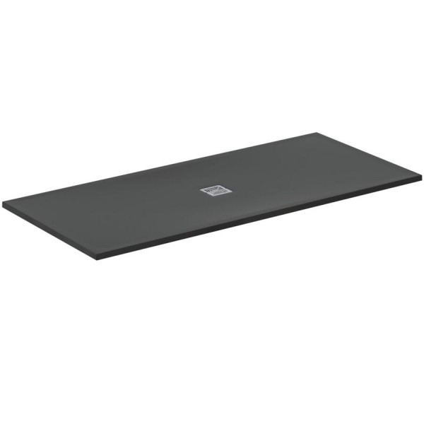 Shower tray Rectangular 200x90x3 material: Synthetic, color: Black surface: Matt Rectangular