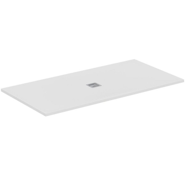 Shower tray Rectangular 180x90x3 material: Synthetic, color: White surface: Matt