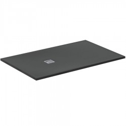 Ντουζιέρα ορθογώνια 160x100x3 από συνθετικό Jet Black, χρώμα: Μαύρο επιφάνεια: Ματ Ορθογώνιες