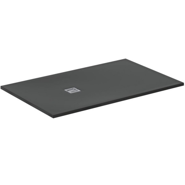 Ντουζιέρα ορθογώνια 160x100x3 από συνθετικό Jet Black, χρώμα: Μαύρο επιφάνεια: Ματ Ντουζιέρα ορθογώνια 160x100x3 από συνθετικό Jet Black, χρώμα: Μαύρο επιφάνεια: Ματ