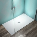 Shower tray Rectangular 180x100x3 material: Synthetic, color: White surface: Matt Rectangular
