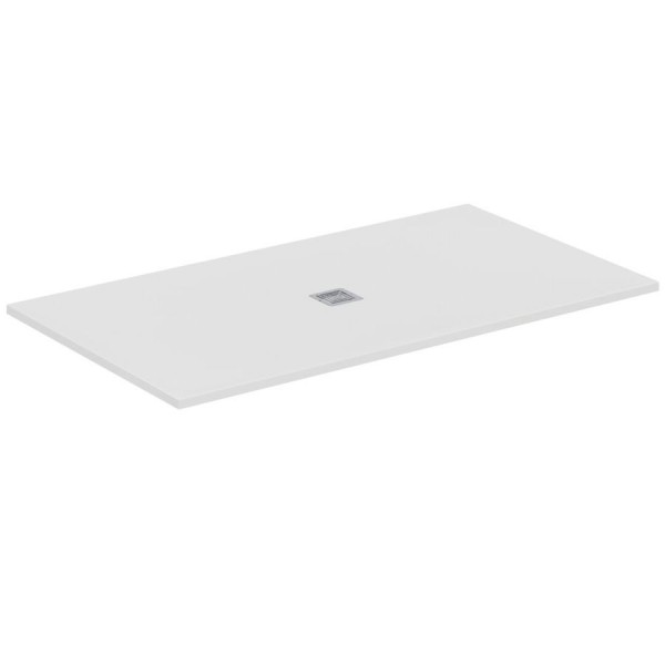Shower tray Rectangular 180x100x3 material: Synthetic, color: White surface: Matt Rectangular