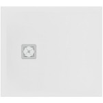 Ντουζιέρα ορθογώνια 90x80x3 από συνθετικό Pure White, χρώμα: Λευκό επιφάνεια: Ματ Ορθογώνιες