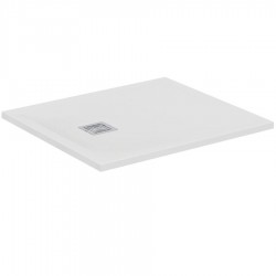 Ντουζιέρα ορθογώνια 90x80x3 από συνθετικό Pure White, χρώμα: Λευκό επιφάνεια: Ματ Ορθογώνιες