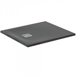 Ντουζιέρα ορθογώνια 90x80 από συνθετικό Jet Black, χρώμα: Μαύρο επιφάνεια: Ματ Ορθογώνιες