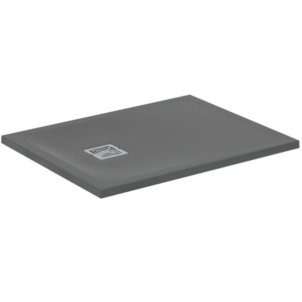 Shower tray Rectangular 90x70x3 material: Synthetic Concrete Grey, color: Dark Grey surface: Matt Rectangular Shower tray Rectangular 90x70x3 material: Synthetic Concrete Grey, color: Dark Grey surface: Matt Rectangular