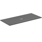 Shower tray Rectangular 200x90x3 material: Synthetic Concrete Grey, color: Dark Grey surface: Matt Rectangular