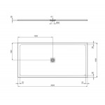 Ντουζιέρα ορθογώνια 200x100x3 από συνθετικό Beach Sand, χρώμα: Μπεζ επιφάνεια: Ματ Ορθογώνιες