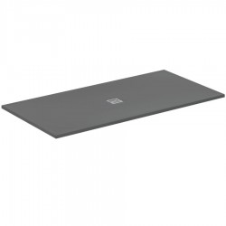 Shower tray Rectangular 200x100x3 material: Synthetic, color: Dark Grey surface: Matt Rectangular