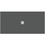 Ντουζιέρα ορθογώνια 180x90x3 από συνθετικό Concrete Grey, χρώμα: Γκρι Σκούρο επιφάνεια: Ματ Ορθογώνιες