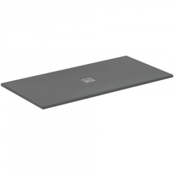 Shower tray Rectangular 180x90x3 material: Synthetic Concrete Grey, color: Dark Grey surface: Matt Rectangular