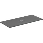 Shower tray Rectangular 180x80x3 material: Synthetic Concrete Grey, color: Dark Grey surface: Matt Rectangular